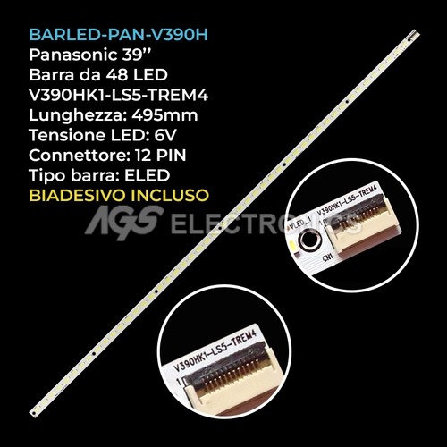 Barra led tv panasonic - da,